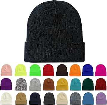 Ruqizhi Beanie Hat for Men Women Slouchy Beanie Hats Winter